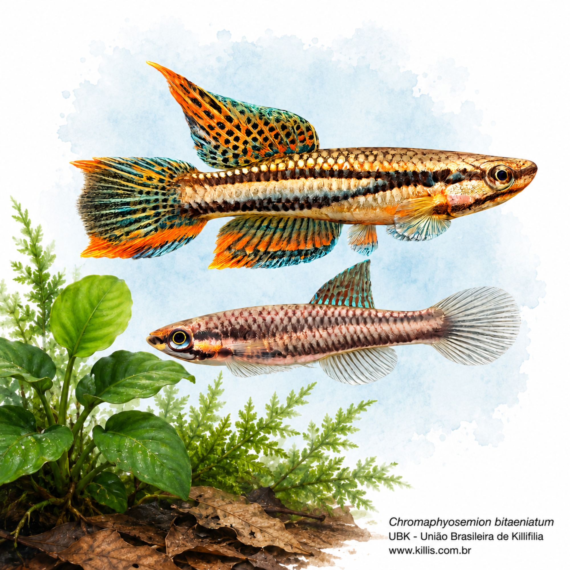 Chromaphyosemion bitaeniatum