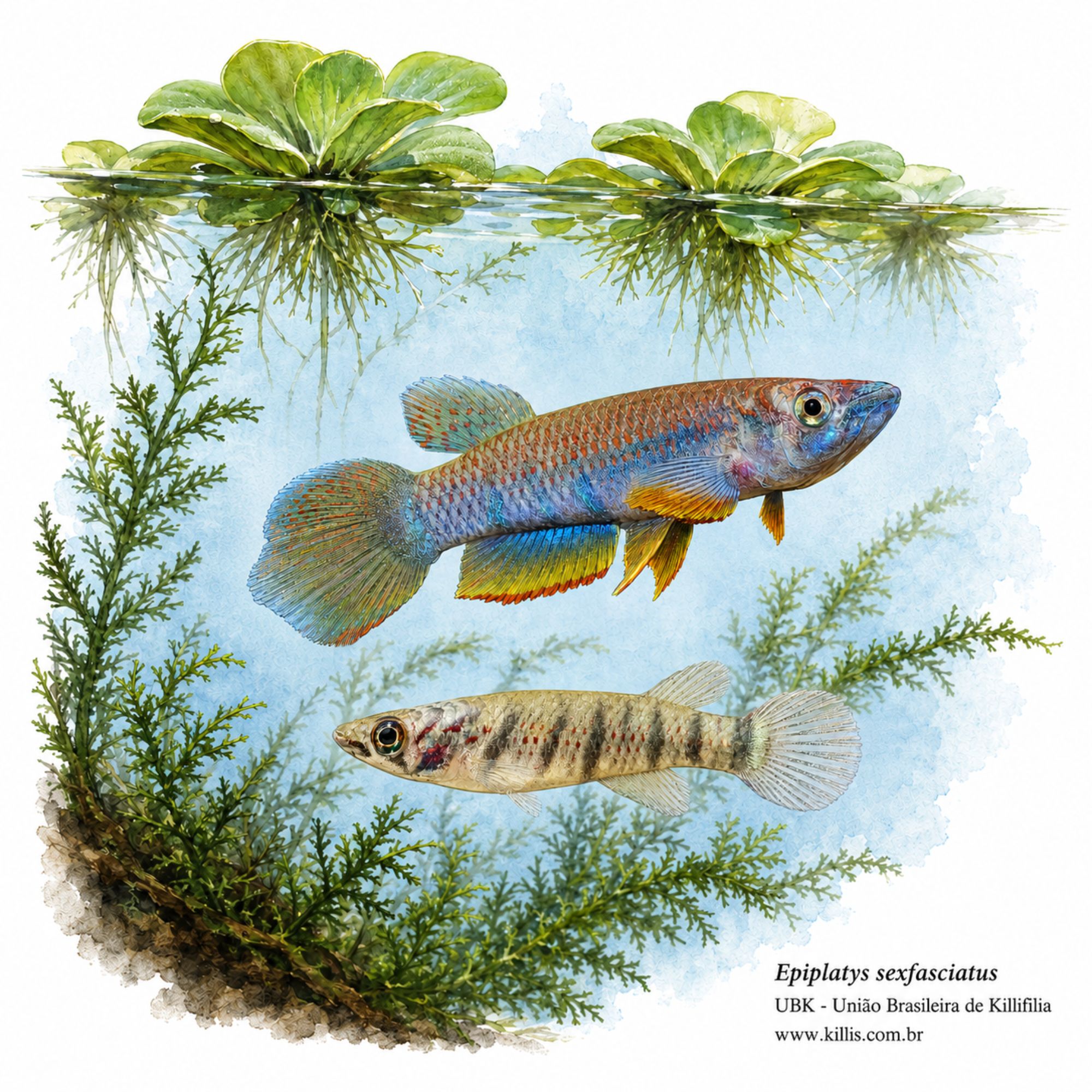 Epiplatys sexfasciatus