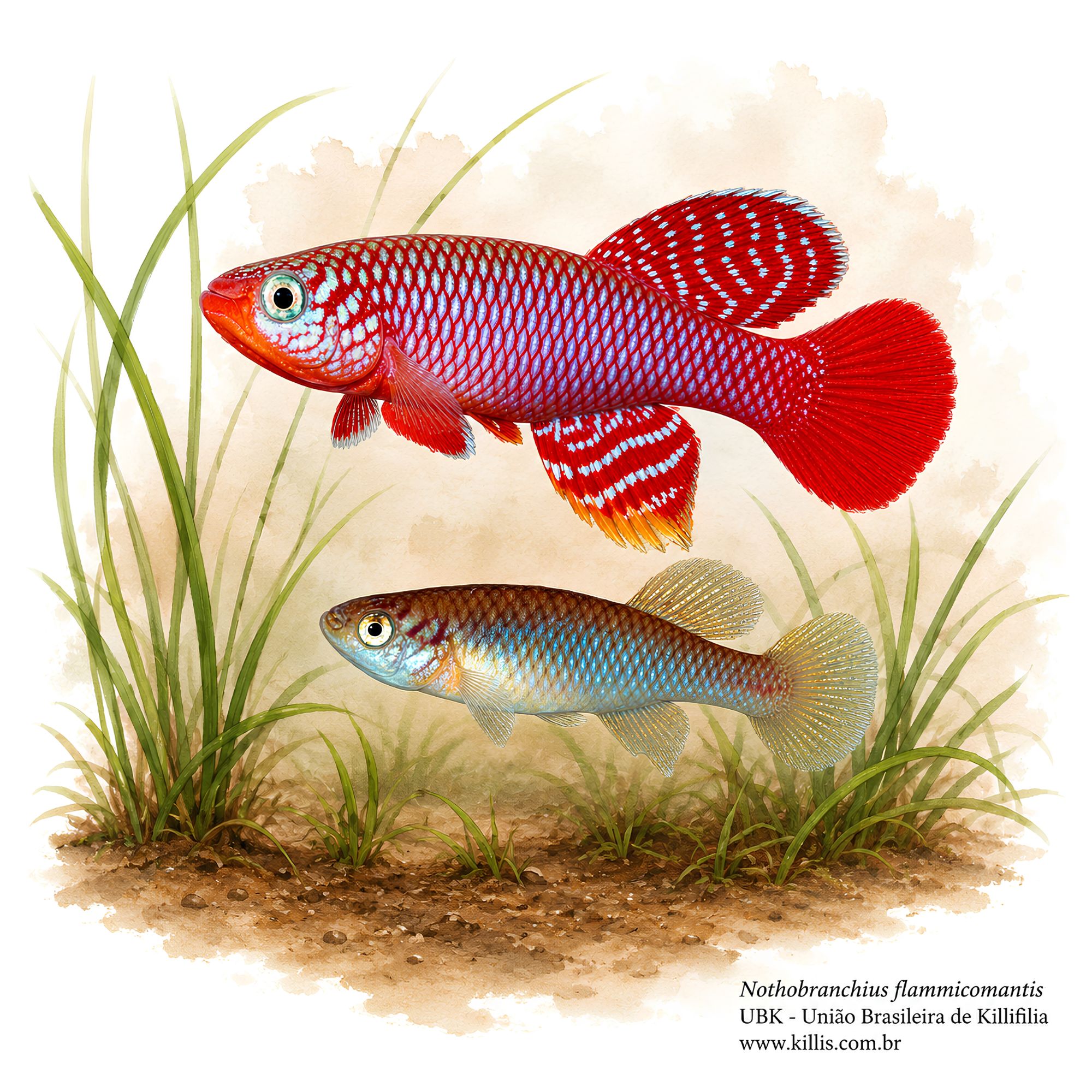 Nothobranchius flammicomantis